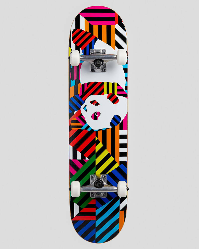 Enjoi Panda Stripes 7.75" Complete Skateboard for Mens