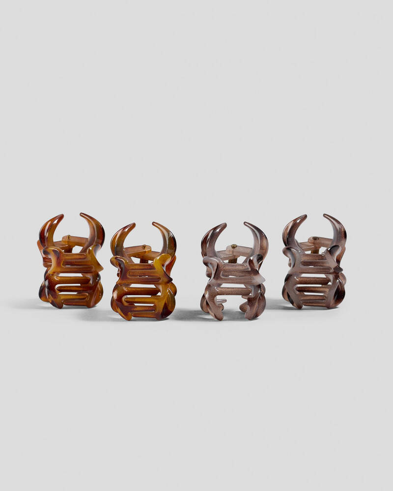 Karyn In LA Baby Frangipani Hair Claw Clip Pack for Womens