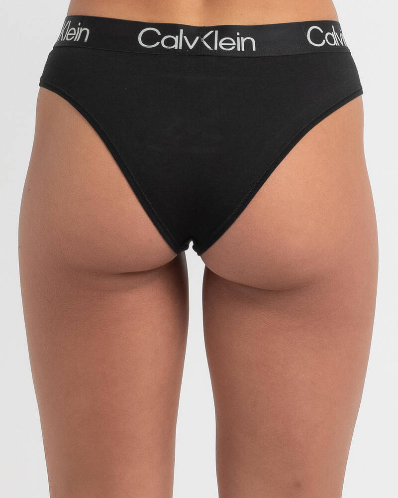 Calvin Klein Cotton High Leg Brazilian Brief for Womens