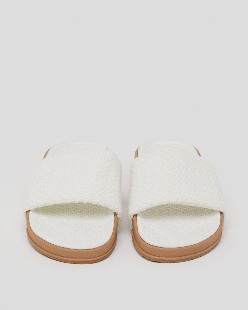 Roxy Womens Roxy Slippy Boucle Slide Sandals for Womens