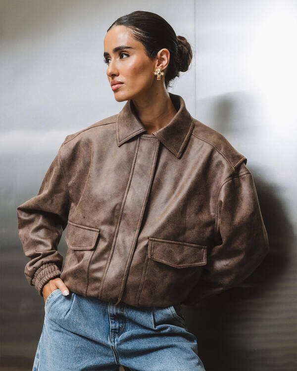 Ava And Ever Sedona Faux Leather Jacket for Womens