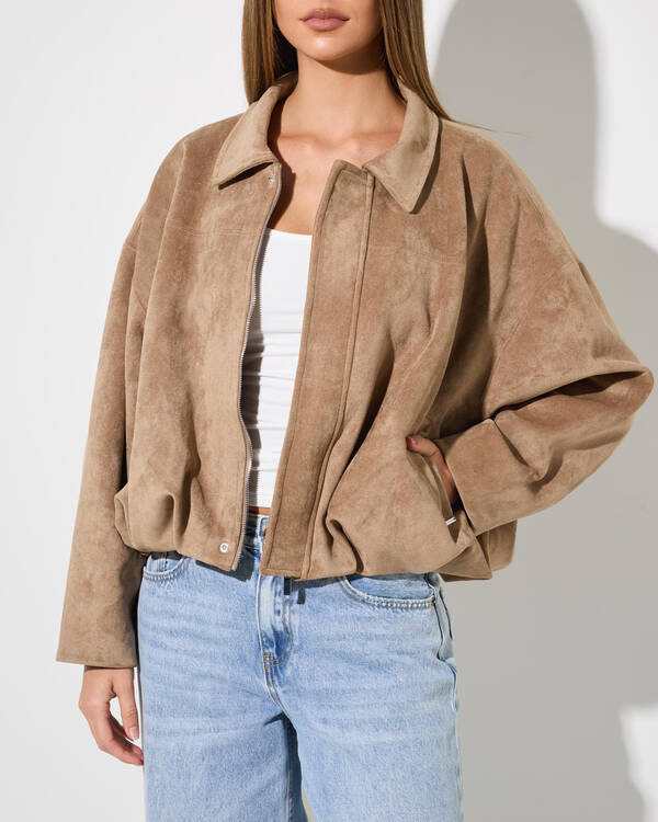 Ava And Ever Floyd Faux Suede Jacket for Womens