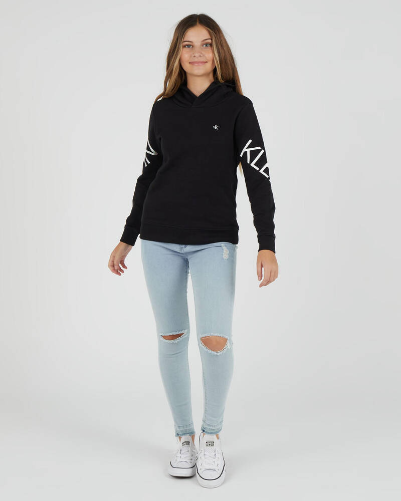 Calvin Klein Girls' Hero Logo Hoodie for Womens