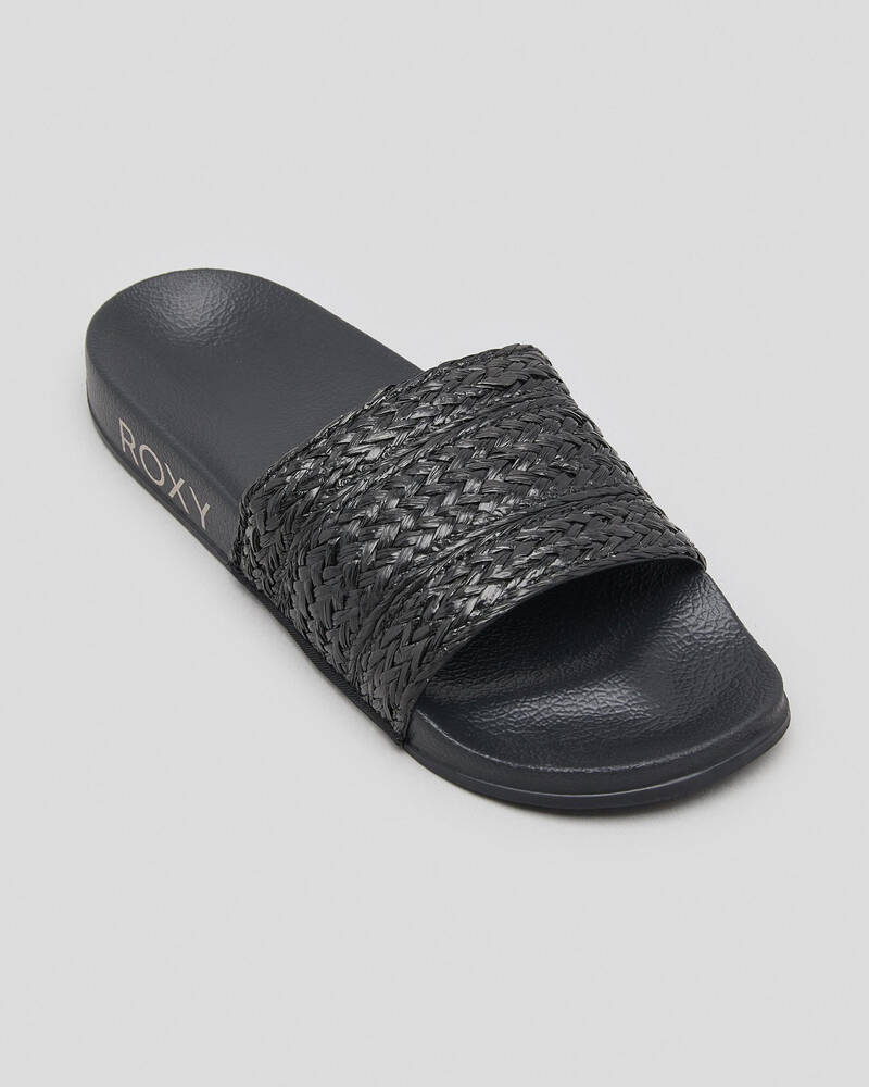 Roxy Womens Roxy Slippy Jute Slide Sandals for Womens