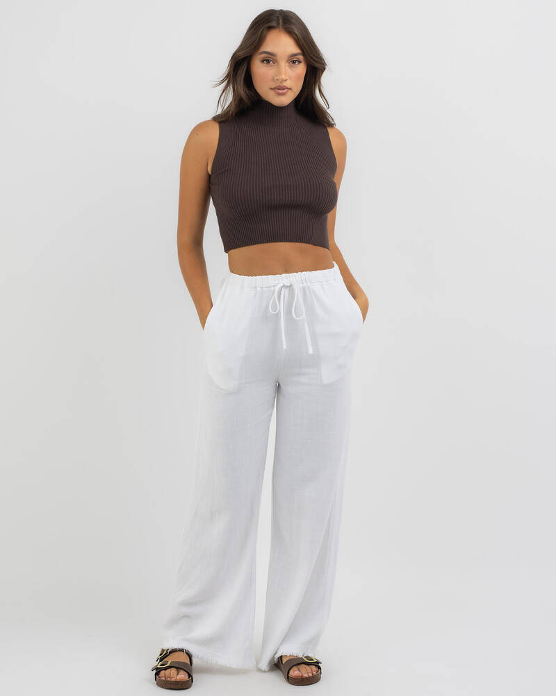 YH & Co Tiffany High Neck Knit Top for Womens