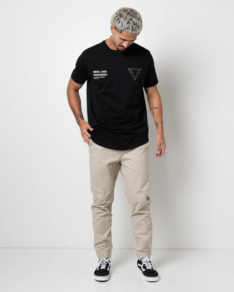 Nena & Pasadena Forge Dual Curved T-Shirt for Mens