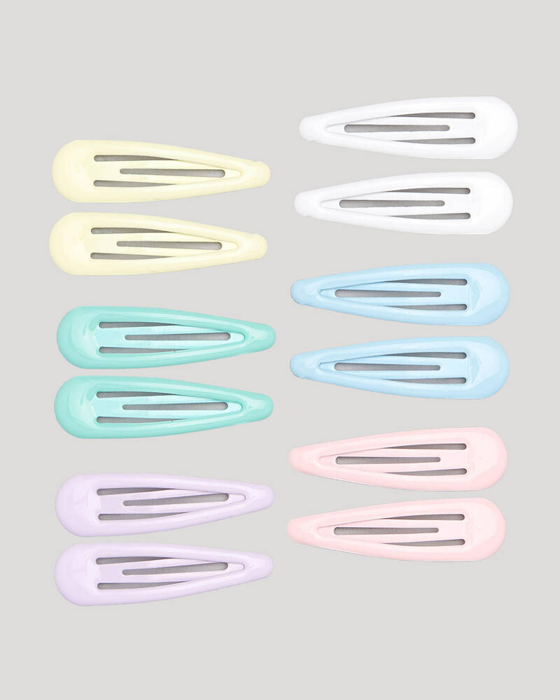 Karyn In LA Pastel Snap Hair Clip Pack for Womens