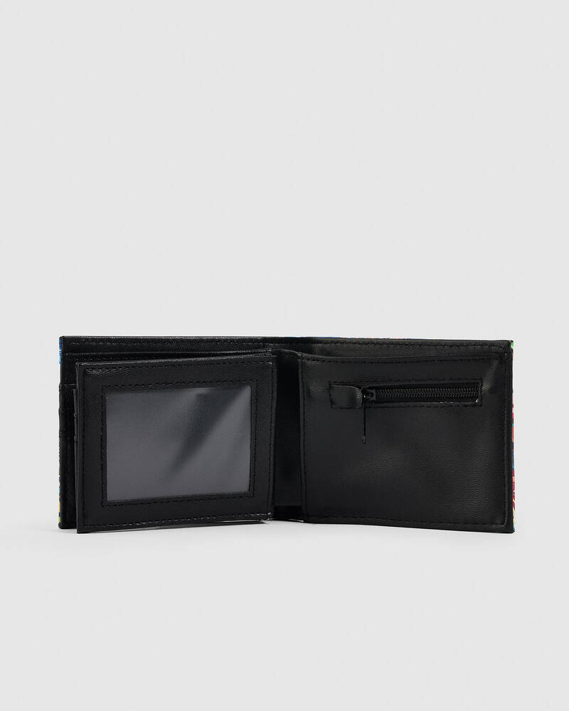 Jacks Spray Faux Leather Wallet for Mens
