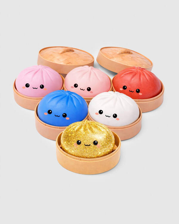 Keycraft Mystery Dumpling Squishy Fidget Toy Blind Box for Unisex