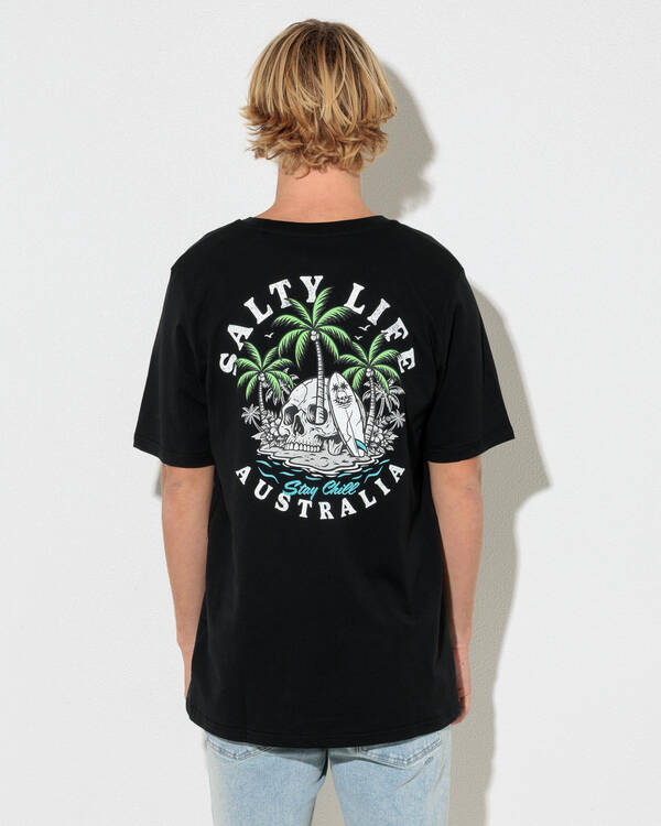 Salty Life Skull Cove T-Shirt for Mens