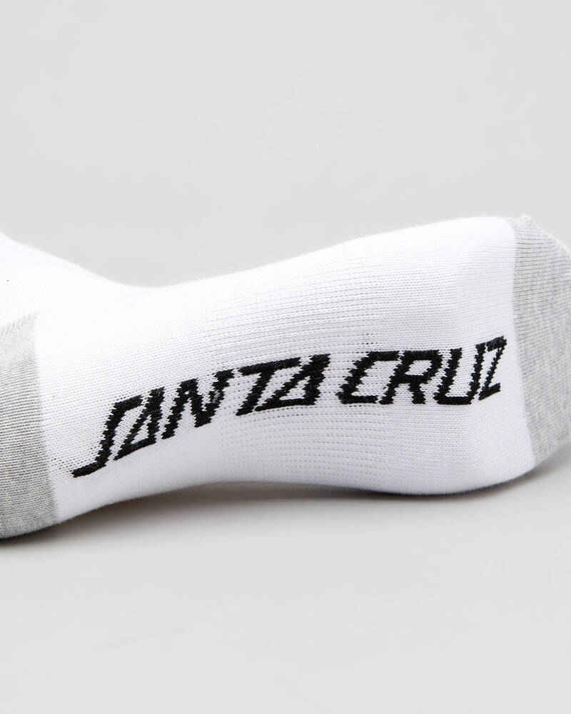 Santa Cruz Youth Mono Hand Socks 4 Pack for Mens