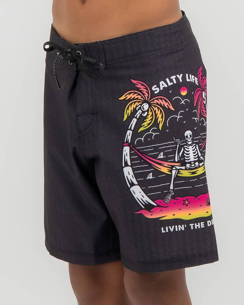 Salty Life Boys' Livin The Dream Board Shorts for Mens