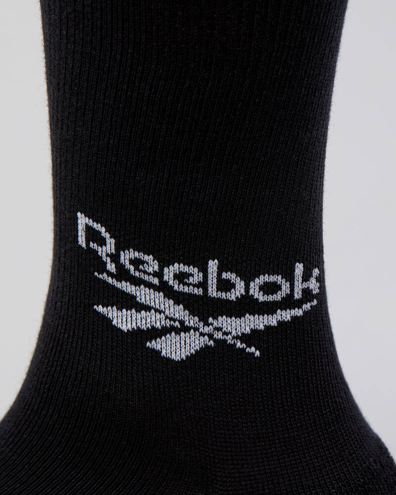 Reebok Classics Foundation Crew Socks 3 Pack for Mens
