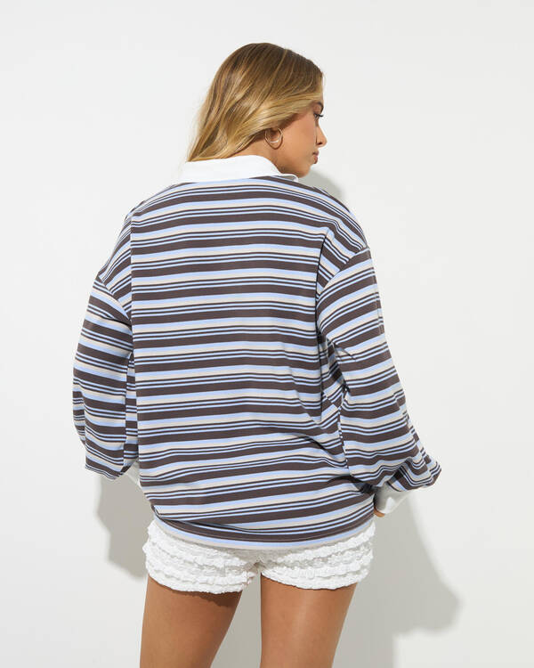 Mooloola Gwen Stripe Long Sleeve Top for Womens