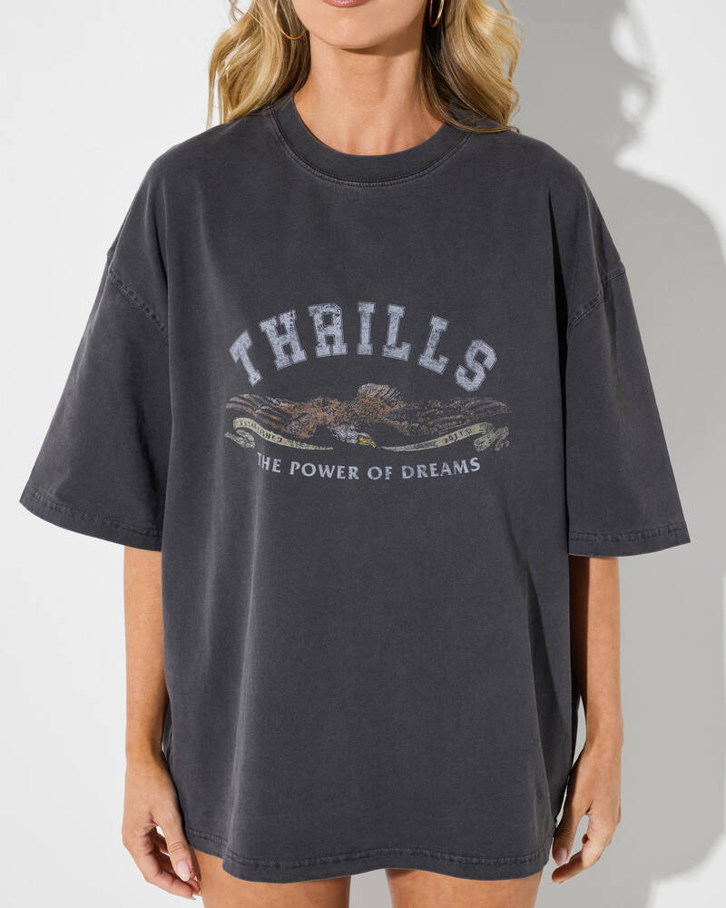 Thrills The Power Of Dreams Oversized T-Shirt for Womens