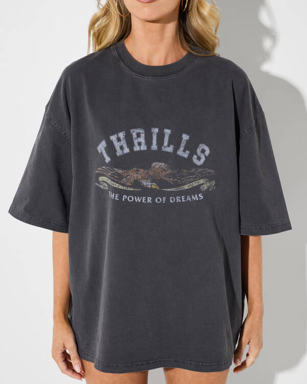 Thrills The Power Of Dreams Oversized T-Shirt for Womens