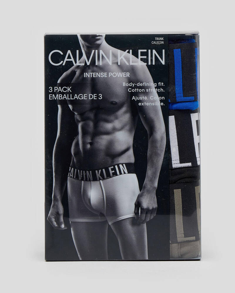 Calvin Klein Intense Power Cotton Trunks 3 Pack for Mens