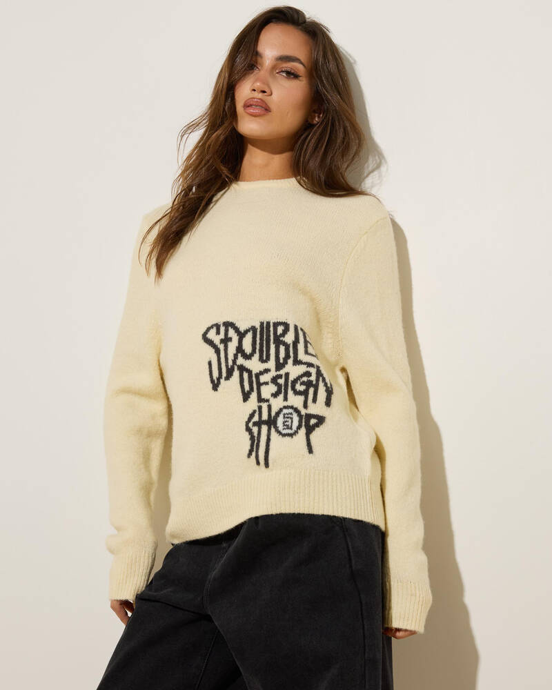 S-Double Placement Knit Jumper for Womens