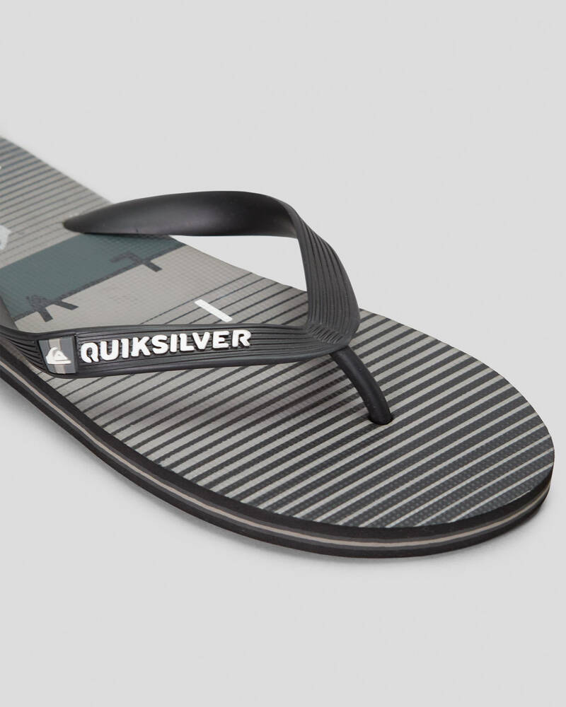 Quiksilver Molokai Wordblock Thongs for Mens
