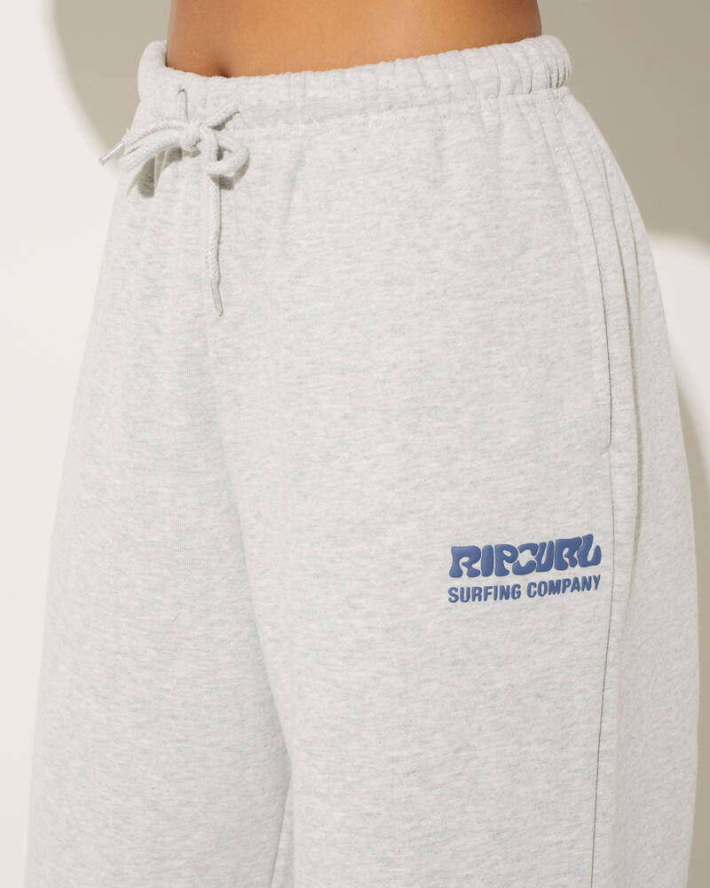 Rip Curl Surf Puff Wide Leg Trackpants for Womens