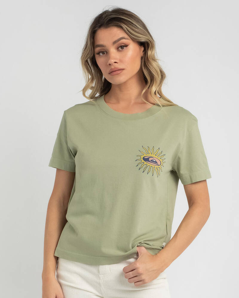 Quiksilver Star Slide Cropped T-Shirt for Womens