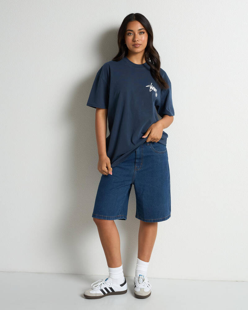 S-Double Womens Shawn Script T-Shirt for Womens