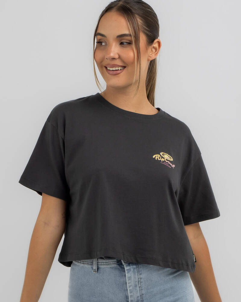 Rip Curl Rolling Curl Crop T-Shirt for Womens