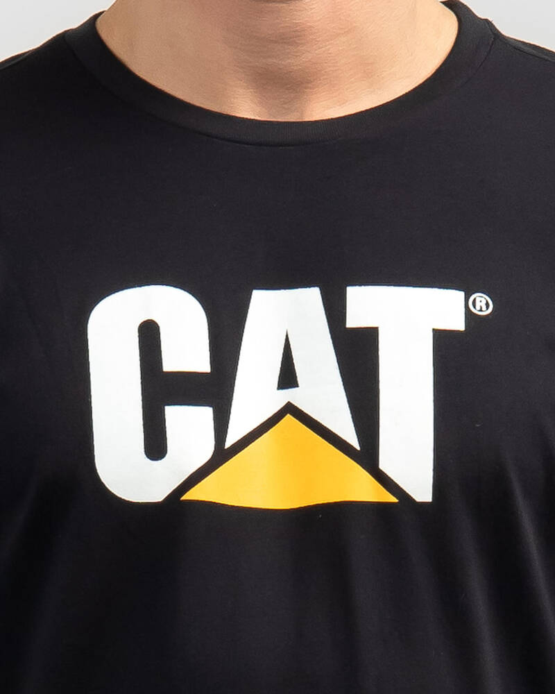 Cat Logo Long Sleeve T-Shirt for Mens