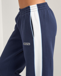 Rusty Retro Lines Wide Leg Track Pants for Womens image number null