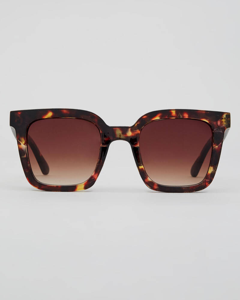 Shop Indie Eyewear Soho Sunglasses In Yellow Tort/grad Brown Fast