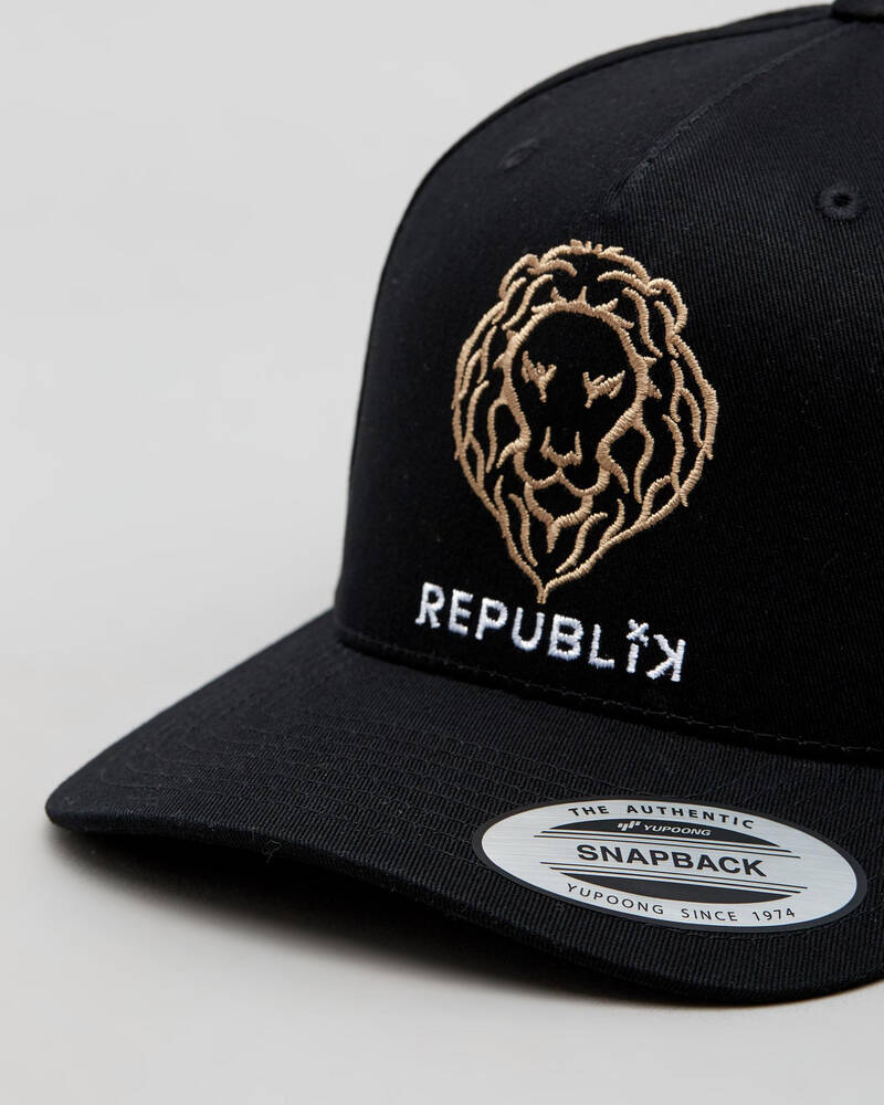 REPUBLIK Lion Snapback Cap for Mens