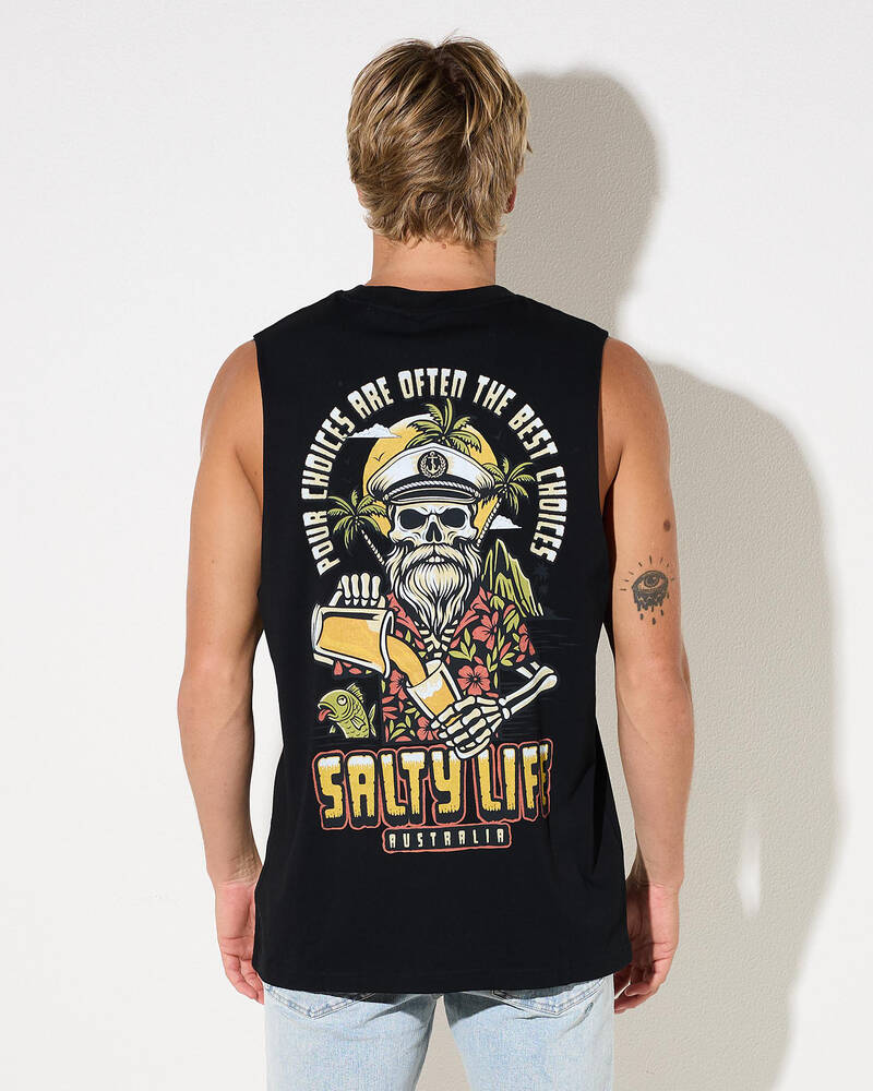 Salty Life Pour Choices Muscle Tank for Mens