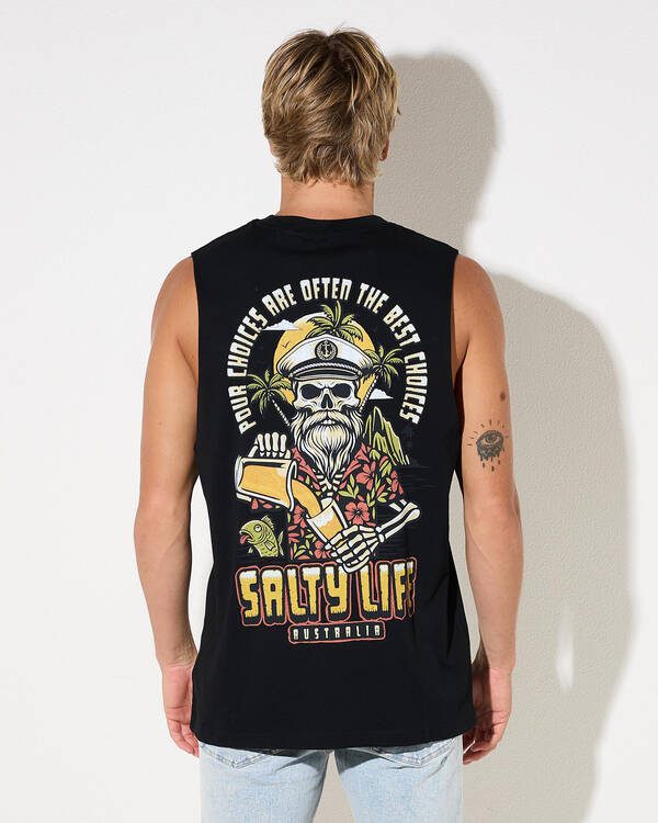 Salty Life Pour Choices Muscle Tank for Mens
