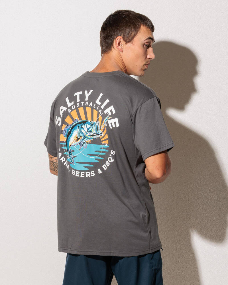 Salty Life Catching Bait Surf T-Shirt for Mens