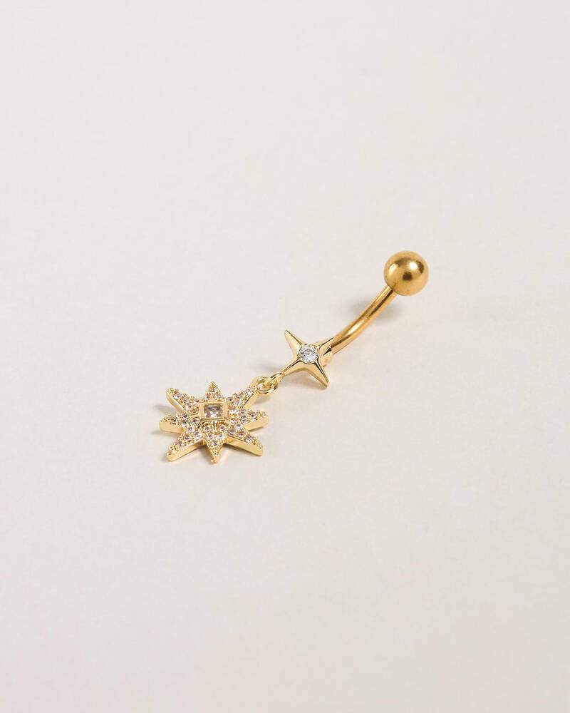 Karyn In LA Ruby Belly Ring for Womens