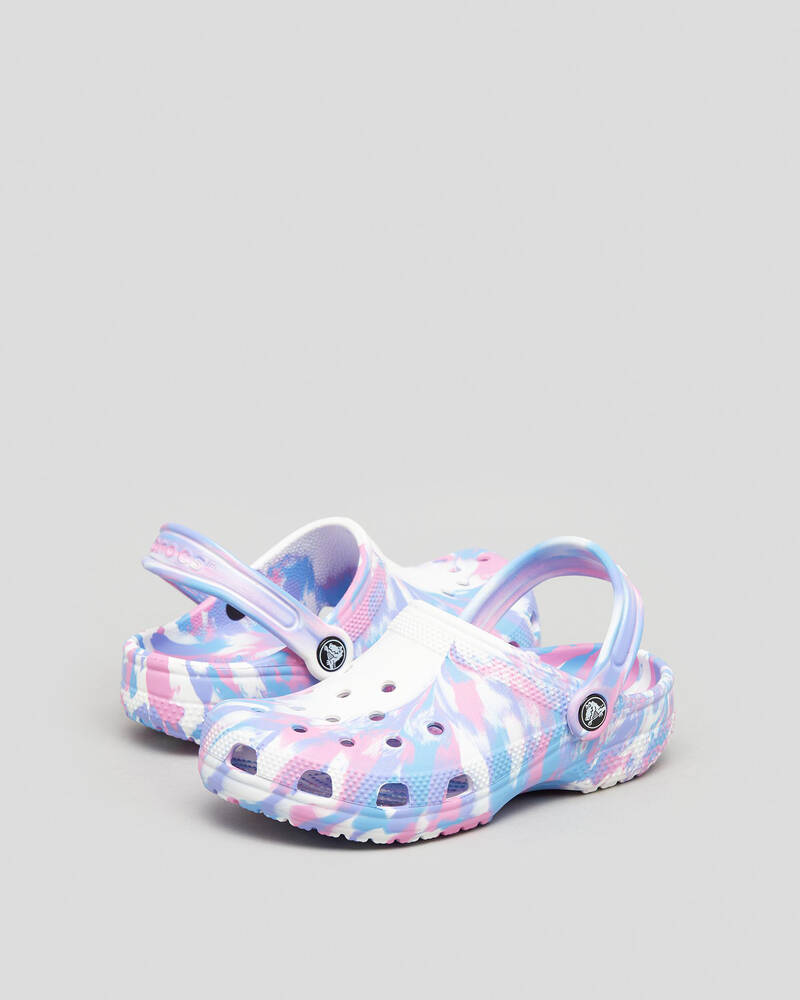 Crocs Kids' Classic Marbled Clogs for Unisex