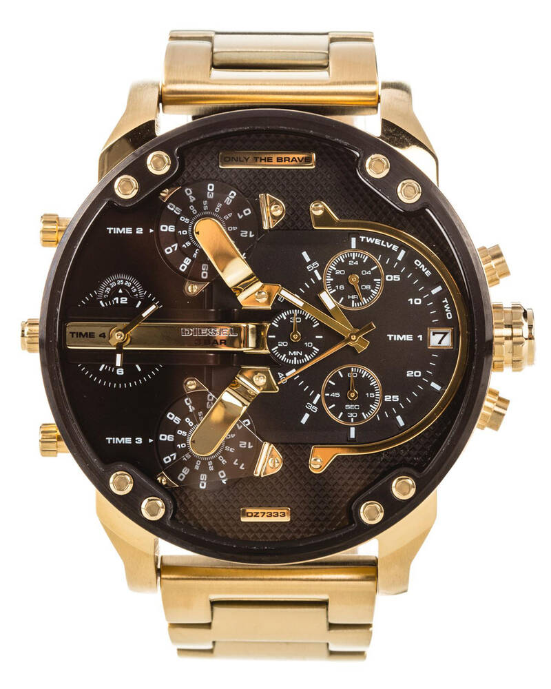 Diesel Big Daddy Stainless Steel Chronograph Watch for Mens