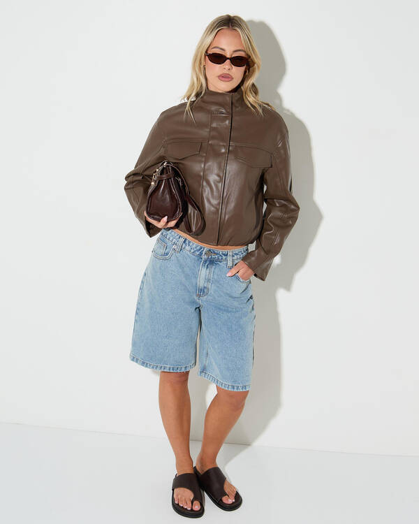 Ava And Ever Obsession Faux Leather Jacket for Womens