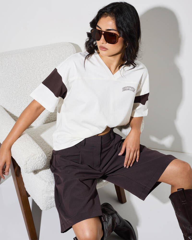 Brixton Brixton Boxy Football Tee for Womens