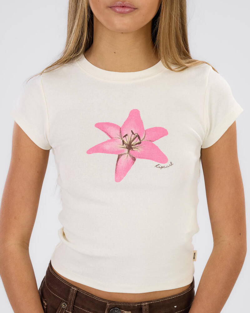 Rip Curl Girls' Lilly Fitted Baby Tee for Womens