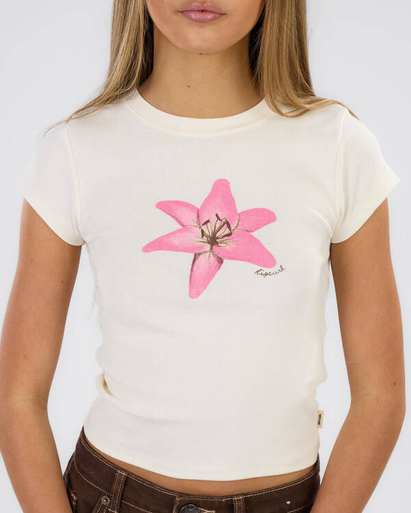 Rip Curl Girls' Lilly Fitted Baby Tee for Womens
