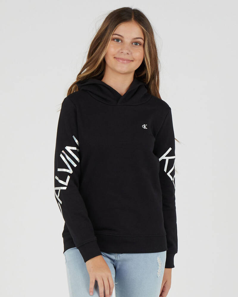 Calvin Klein Girls' Hero Logo Hoodie for Womens