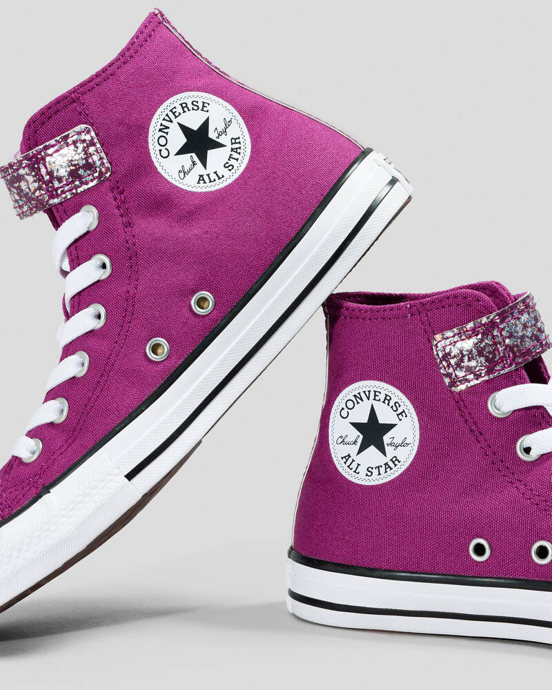 Converse Girls' Chuck Taylor All Star Shimmer Easy-On Shoes for Womens