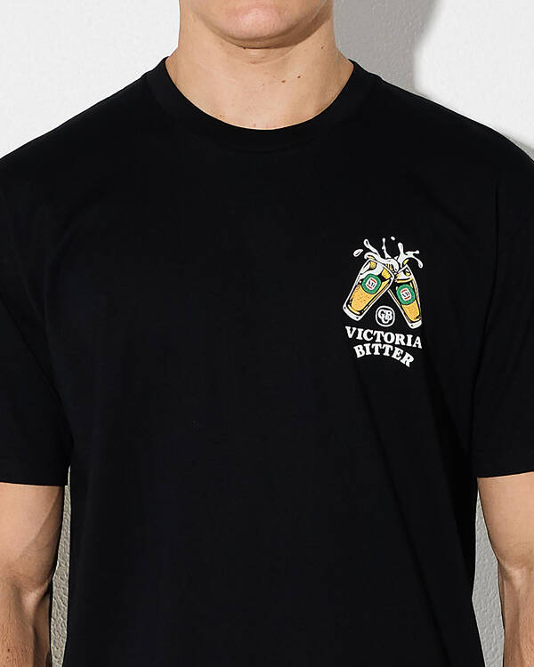 Victoria Bitter Butting Heads T-Shirt for Mens