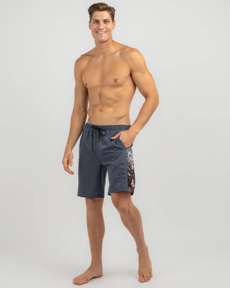 Rusty Lot and Tabouli Elastic Board Shorts for Mens