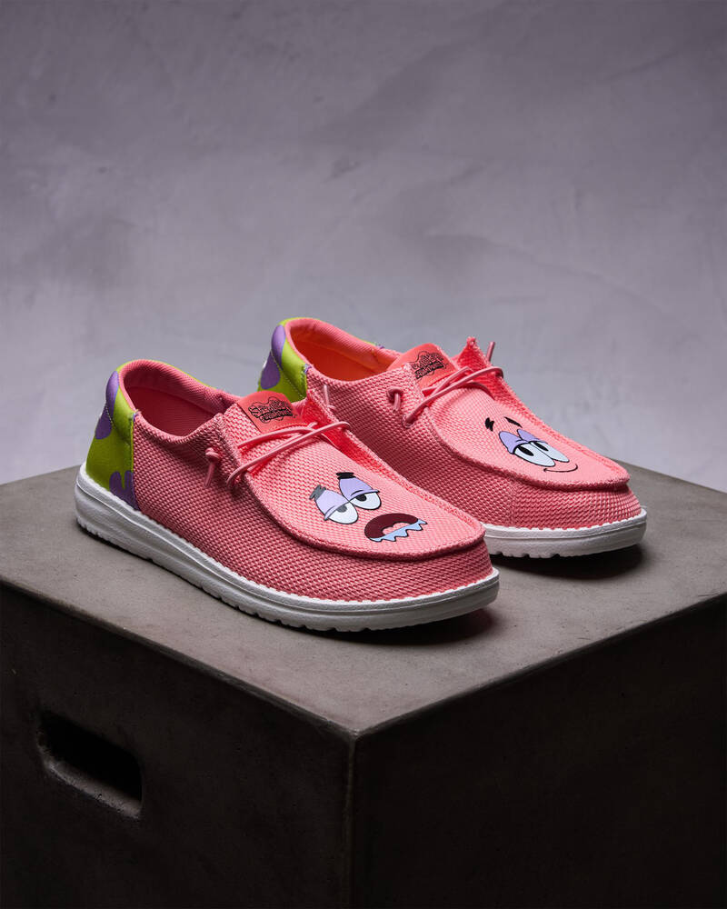 HEYDUDE Wendy Funk Spongebob Patrick Shoes for Womens
