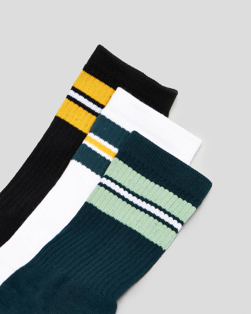 Globe Off Course Crew Socks 3 Pack for Mens