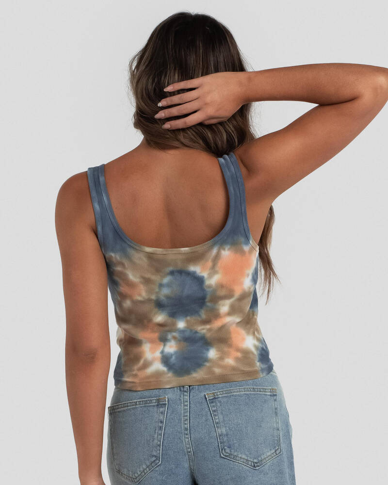 Stussy Paloma Tie Dye Rib Tank Top for Womens