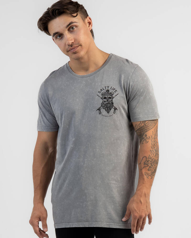 Salty Life Overboard T-Shirt for Mens