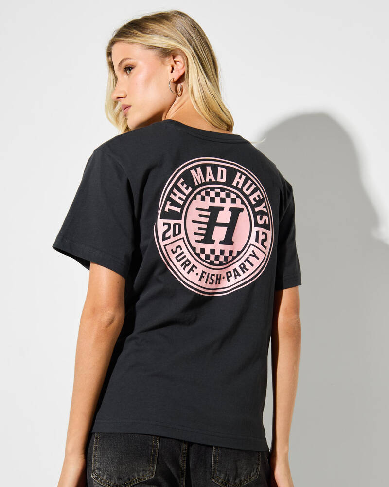 The Mad Hueys Checker Hueys Regular T-Shirt for Womens